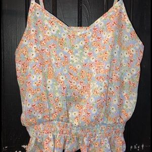 vintage flower crop top